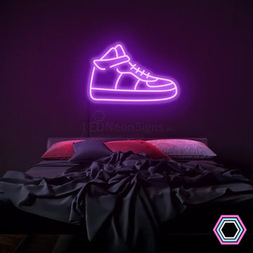 Letrero de neón LED 'Zapatillas'