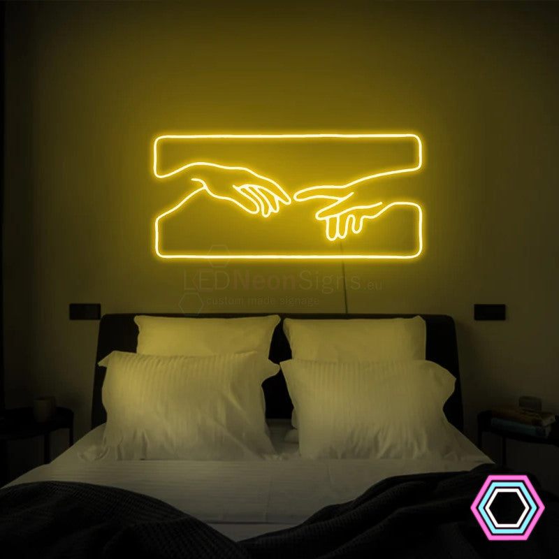 'Touch' LED neon sign