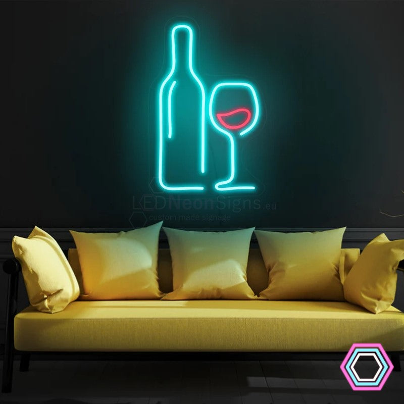 'Wine' LED neon sign