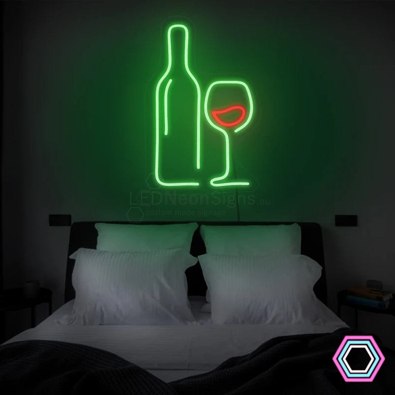 'Wine' LED neon sign